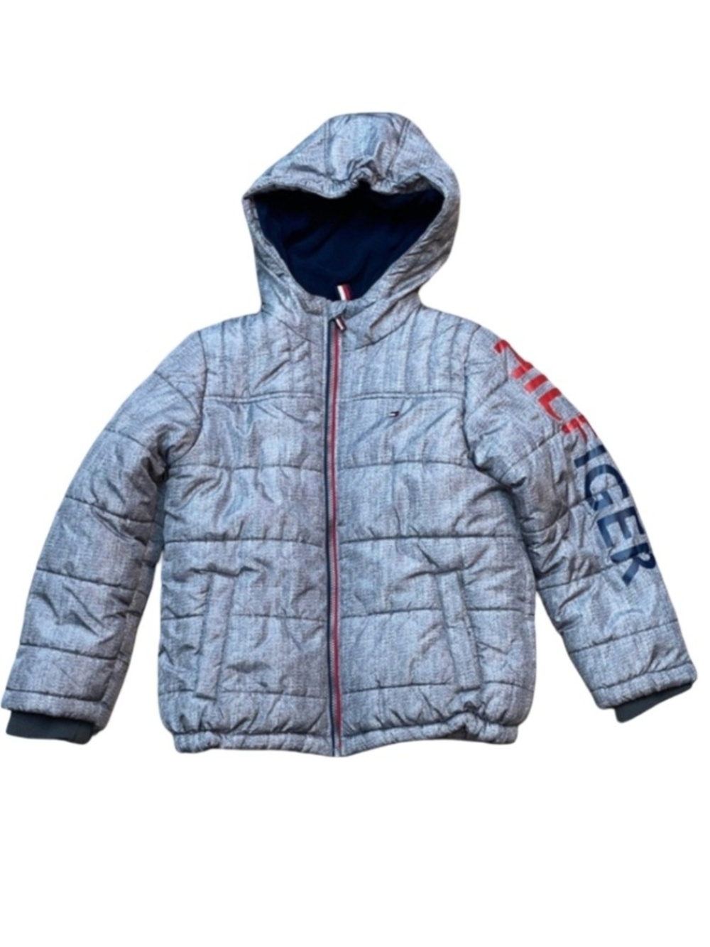 Boy Tommy Hilfiger Hooded Puffer Jacket, Size 14/16